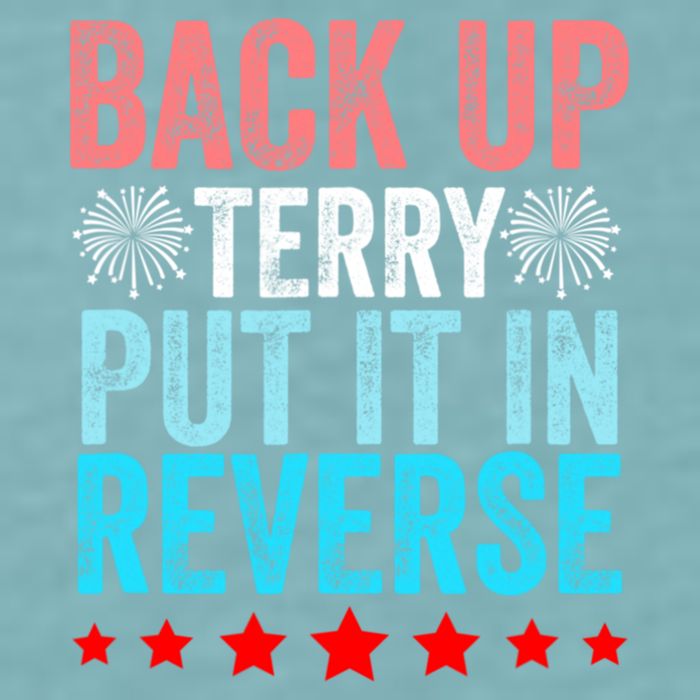 Retro Back Up Terry Put It In Reverse 4th Of July Fireworks Sueded Cloud Jersey T-Shirt