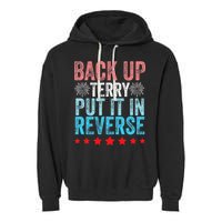 Retro Back Up Terry Back It Up Terry 4th of July Fireworks Garment-Dyed Fleece Hoodie