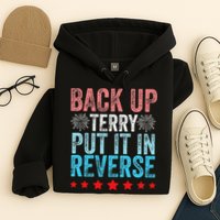 Retro Back Up Terry Back It Up Terry 4th of July Fireworks Hoodie