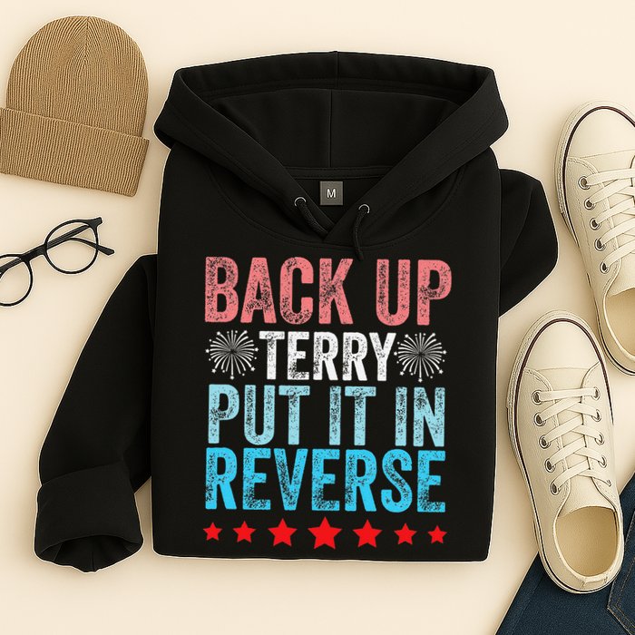 Retro Back Up Terry Back It Up Terry 4th of July Fireworks Hoodie