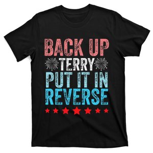 Retro Back Up Terry Back It Up Terry 4th of July Fireworks T-Shirt