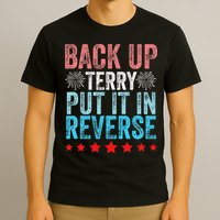 Retro Back Up Terry Back It Up Terry 4th of July Fireworks T-Shirt