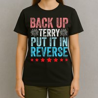 Retro Back Up Terry Back It Up Terry 4th of July Fireworks T-Shirt