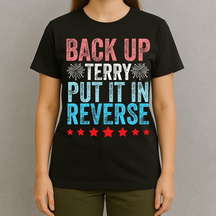 Retro Back Up Terry Back It Up Terry 4th of July Fireworks T-Shirt