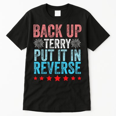 Retro Back Up Terry Back It Up Terry 4th of July Fireworks Tall T-Shirt