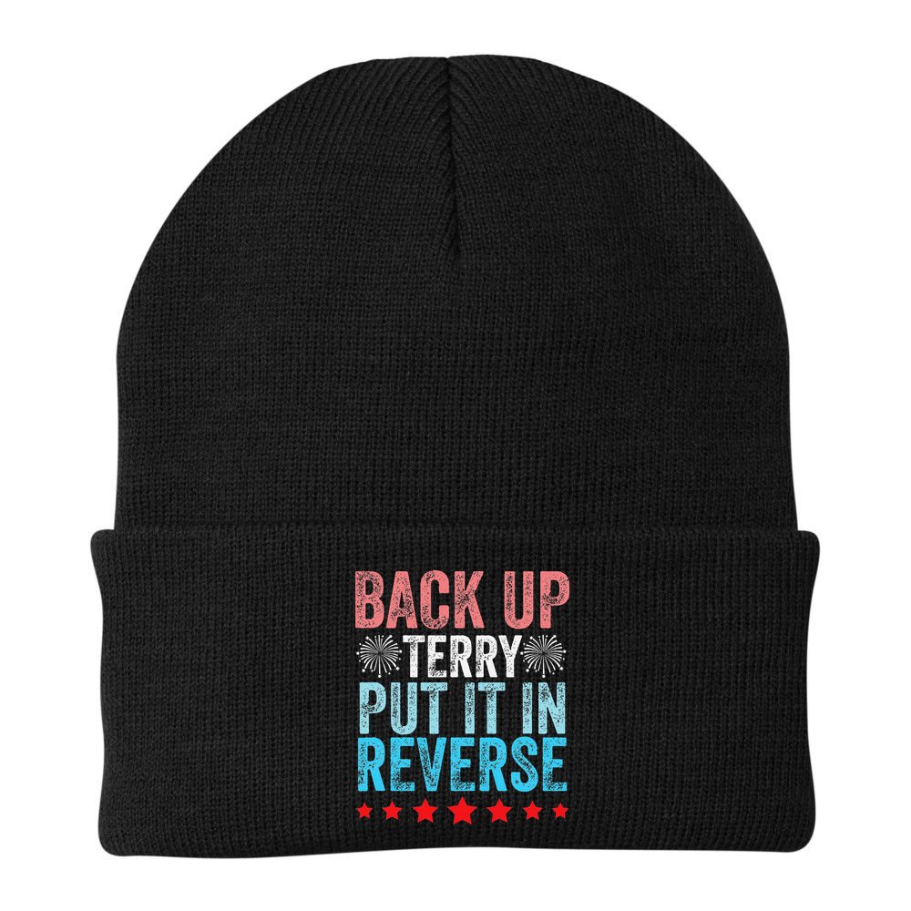 Retro Back Up Terry Back It Up Terry 4th of July Fireworks Beanie