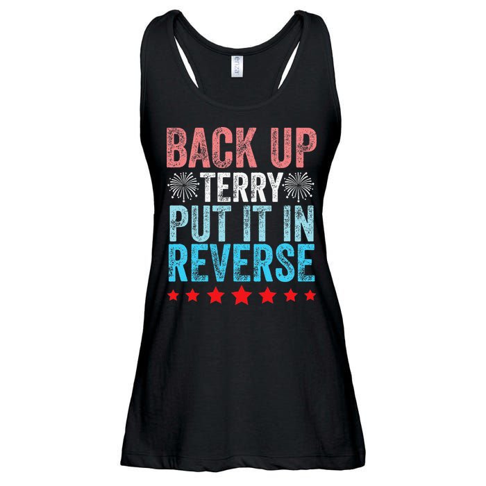Retro Back Up Terry Back It Up Terry 4th of July Fireworks Ladies Essential Flowy Tank