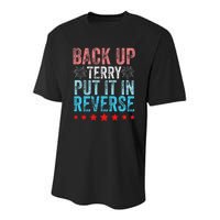 Retro Back Up Terry Back It Up Terry 4th of July Fireworks Youth Performance Sprint T-Shirt