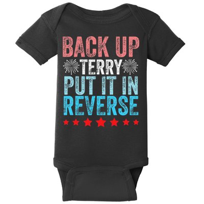 Retro Back Up Terry Back It Up Terry 4th of July Fireworks Baby Bodysuit
