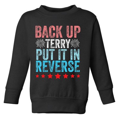 Retro Back Up Terry Back It Up Terry 4th of July Fireworks Toddler Sweatshirt