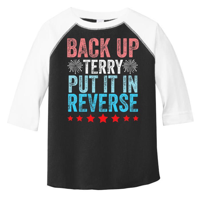 Retro Back Up Terry Back It Up Terry 4th of July Fireworks Toddler Fine Jersey T-Shirt