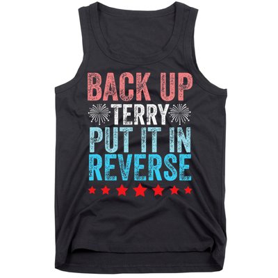 Retro Back Up Terry Back It Up Terry 4th of July Fireworks Tank Top