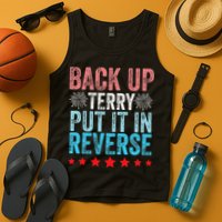 Retro Back Up Terry Back It Up Terry 4th of July Fireworks Tank Top