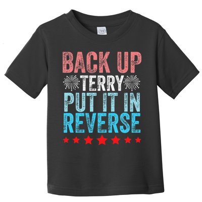 Retro Back Up Terry Back It Up Terry 4th of July Fireworks Toddler T-Shirt