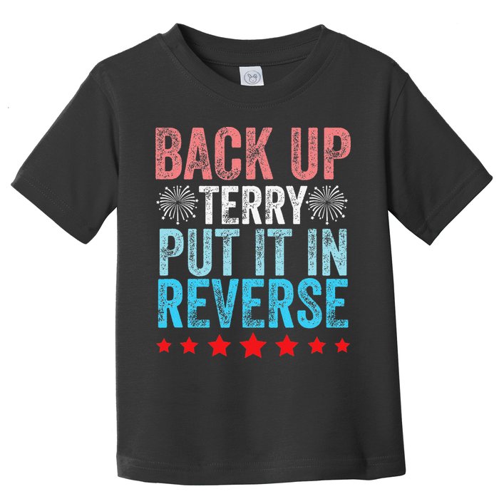 Retro Back Up Terry Back It Up Terry 4th of July Fireworks Toddler T-Shirt