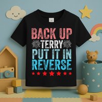 Retro Back Up Terry Back It Up Terry 4th of July Fireworks Toddler T-Shirt