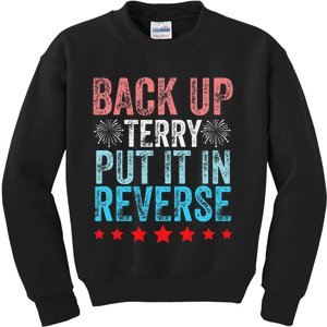 Retro Back Up Terry Back It Up Terry 4th of July Fireworks Kids Sweatshirt