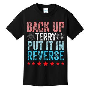 Retro Back Up Terry Back It Up Terry 4th of July Fireworks Kids T-Shirt