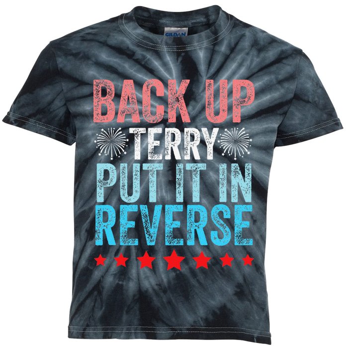 Retro Back Up Terry Back It Up Terry 4th of July Fireworks Kids Tie-Dye T-Shirt