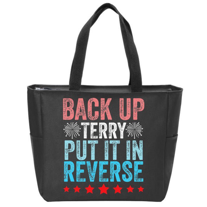 Retro Back Up Terry Back It Up Terry 4th of July Fireworks Zip Tote Bag