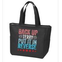 Retro Back Up Terry Back It Up Terry 4th of July Fireworks Zip Tote Bag
