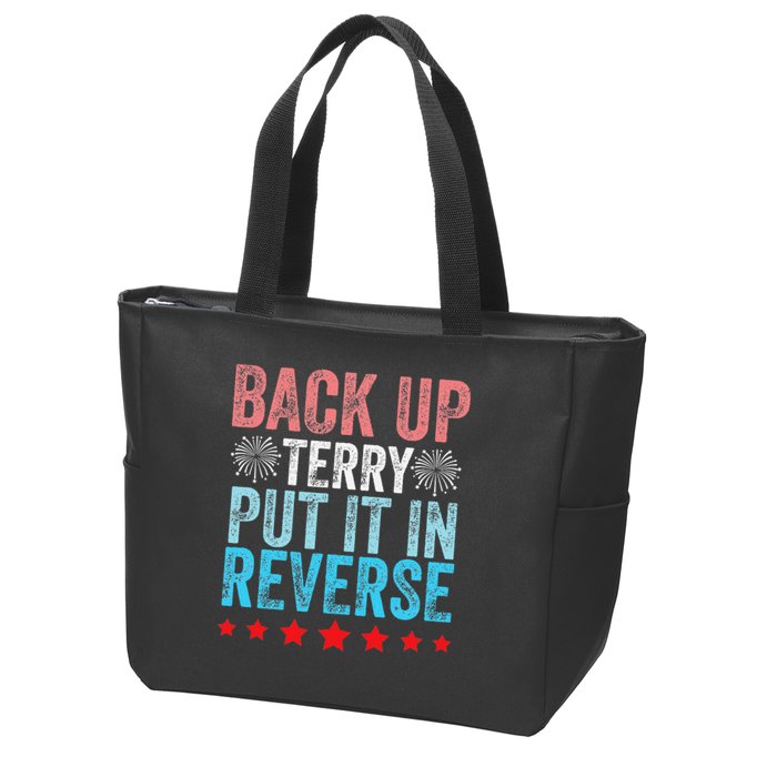 Retro Back Up Terry Back It Up Terry 4th of July Fireworks Zip Tote Bag