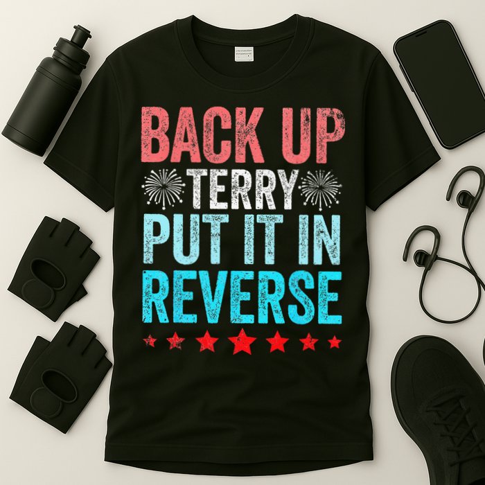 Retro Back Up Terry Put It In Reverse 4th Of July Fireworks T-Shirt
