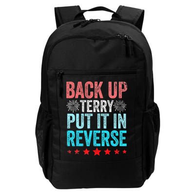 Retro Back Up Terry Put It In Reverse 4th Of July Fireworks Daily Commute Backpack
