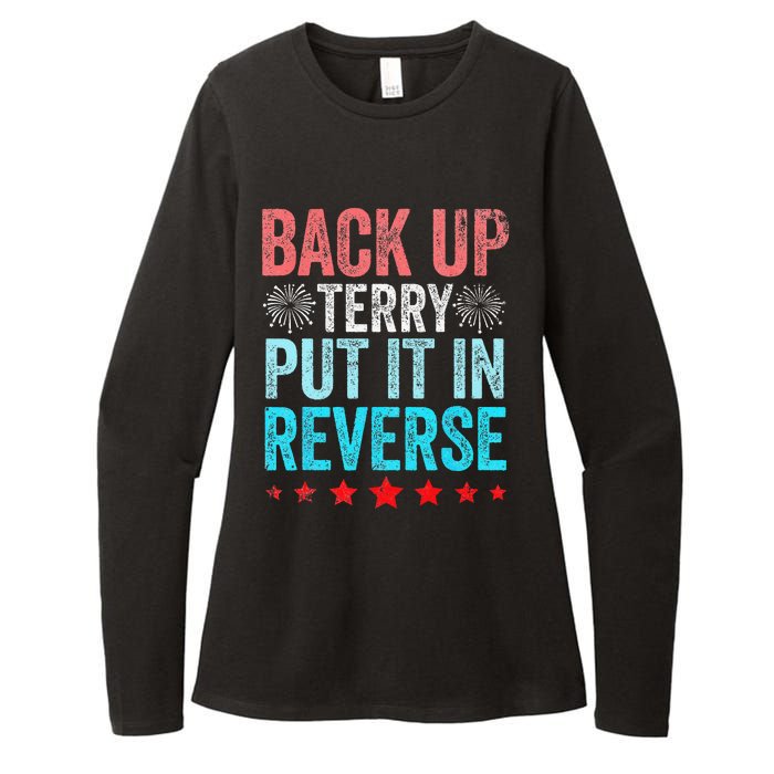 Retro Back Up Terry Put It In Reverse 4th Of July Fireworks Womens CVC Long Sleeve Shirt