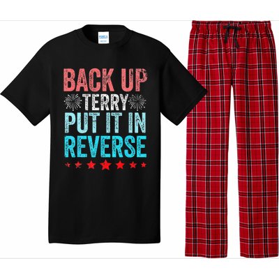 Retro Back Up Terry Put It In Reverse 4th Of July Fireworks Pajama Set