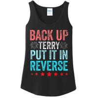 Retro Back Up Terry Put It In Reverse 4th Of July Fireworks Ladies Essential Tank