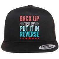 Retro Back Up Terry Put It In Reverse 4th Of July Fireworks Flat Bill Trucker Hat