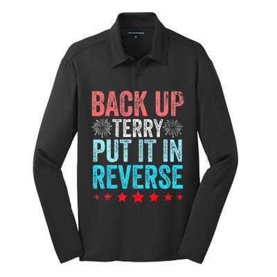 Retro Back Up Terry Put It In Reverse 4th Of July Fireworks Silk Touch Performance Long Sleeve Polo