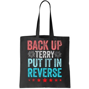 Retro Back Up Terry Put It In Reverse 4th Of July Fireworks Tote Bag