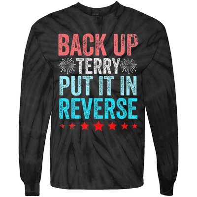 Retro Back Up Terry Put It In Reverse 4th Of July Fireworks Tie-Dye Long Sleeve Shirt