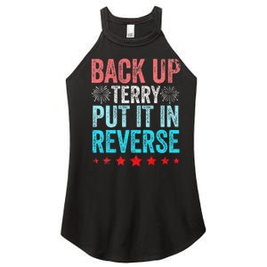 Retro Back Up Terry Put It In Reverse 4th Of July Fireworks Women's Perfect Tri Rocker Tank