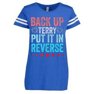 Retro Back Up Terry Put It In Reverse 4th Of July Fireworks Enza Ladies Jersey Football T-Shirt