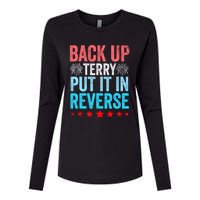 Retro Back Up Terry Put It In Reverse 4th Of July Fireworks Womens Cotton Relaxed Long Sleeve T-Shirt