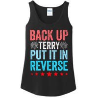 Retro Back Up Terry Put It In Reverse 4th Of July Fireworks Ladies Essential Tank