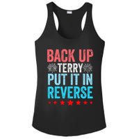 Retro Back Up Terry Put It In Reverse 4th Of July Fireworks Ladies PosiCharge Competitor Racerback Tank