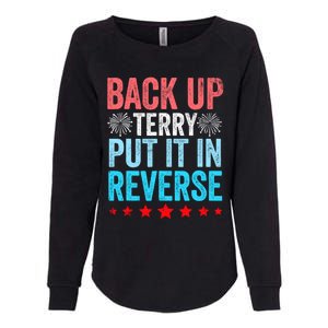 Retro Back Up Terry Put It In Reverse 4th Of July Fireworks Womens California Wash Sweatshirt