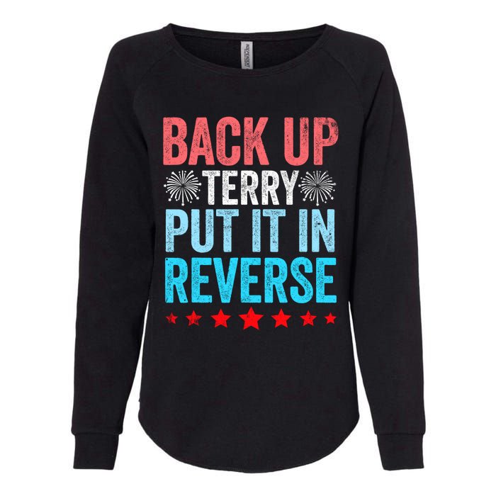 Retro Back Up Terry Put It In Reverse 4th Of July Fireworks Womens California Wash Sweatshirt