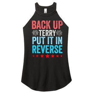 Retro Back Up Terry Put It In Reverse 4th Of July Fireworks Women's Perfect Tri Rocker Tank