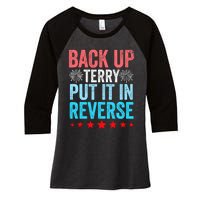 Retro Back Up Terry Put It In Reverse 4th Of July Fireworks Women's Tri-Blend 3/4-Sleeve Raglan Shirt