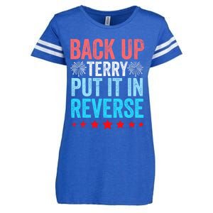 Retro Back Up Terry Put It In Reverse 4th Of July Fireworks Enza Ladies Jersey Football T-Shirt