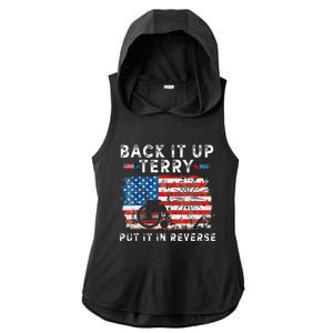 Retro Back Up Terry Put It In Reverse 4th Of July Fireworks Ladies PosiCharge Tri-Blend Wicking Draft Hoodie Tank