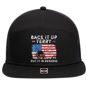 Retro Back Up Terry Put It In Reverse 4th Of July Fireworks 7 Panel Mesh Trucker Snapback Hat