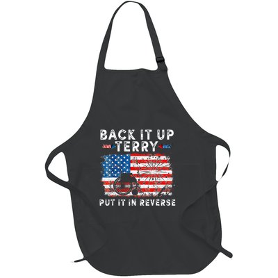 Retro Back Up Terry Put It In Reverse 4th Of July Fireworks Full-Length Apron With Pockets