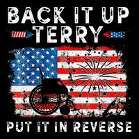 Retro Back Up Terry Put It In Reverse 4th Of July Fireworks Drawstring Bag