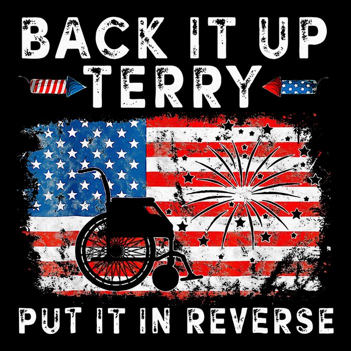 Retro Back Up Terry Put It In Reverse 4th Of July Fireworks Drawstring Bag